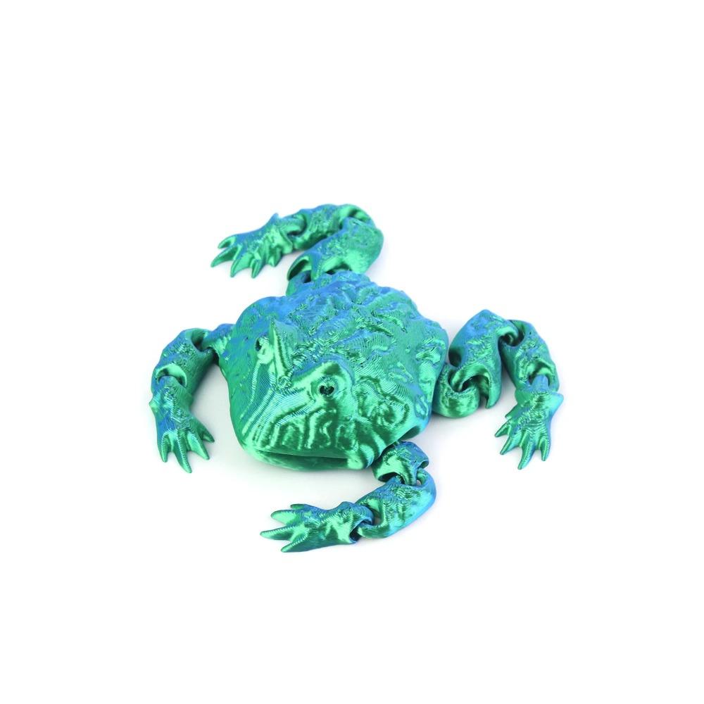 Integriertes Gelenk bewegliches Geschenkornament Dekoration Kleintier 3D-Druck Kröte Kinderspielzeug