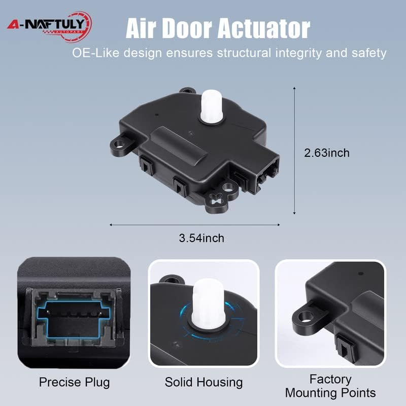 HVAC Heater Blend Door Actuator Replacement Fits For Ram 1500 2500 3500 4500 5500 2011-2016, Dodge Ram 1500 2500 3500 2009-2010 - Main AC Control Air