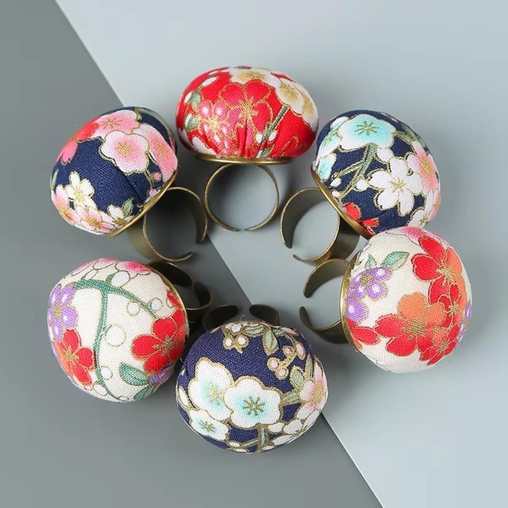 DIY Sewing Needle Cushion Handmade Pin Holder Fashion Finger Ring Pincushion  Sewing Quilting Handy