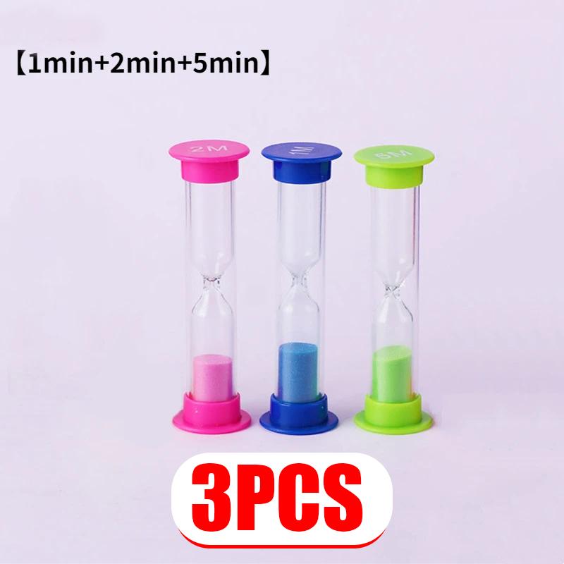 6 Pieces/set Hourglass 30S/1/2/3/5/10 Minutes Sand Table Children Brushing Teeth Cooking Home Garden Decoration Clock Timer
