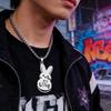 Kpop Lil Peep Coelho Triste por Amor Colar Pingente de Casal para Mulheres Homens Aço Inoxidável Música R.I.P Corrente Joia Gargantilha Fãs