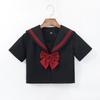 Einheitliches Rotes Sanben Matrosenuniform Schulangebot Rock Echtes Set College-Stil Faltenrock