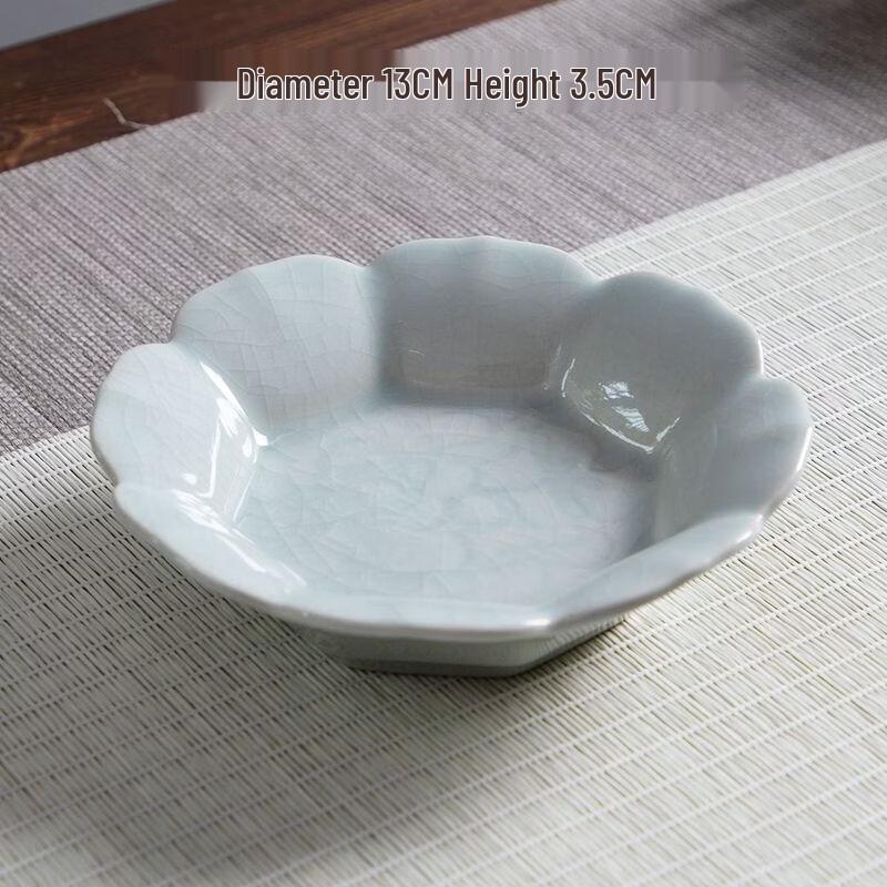 Chinese Style Ceramic High-Foot Serving Plate