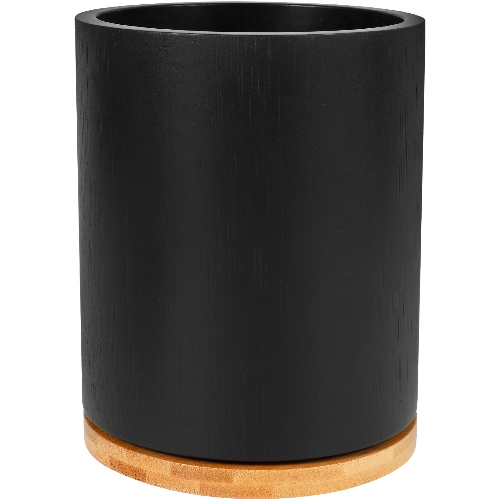360° Rotating Wooden Utensil Holder Cooking