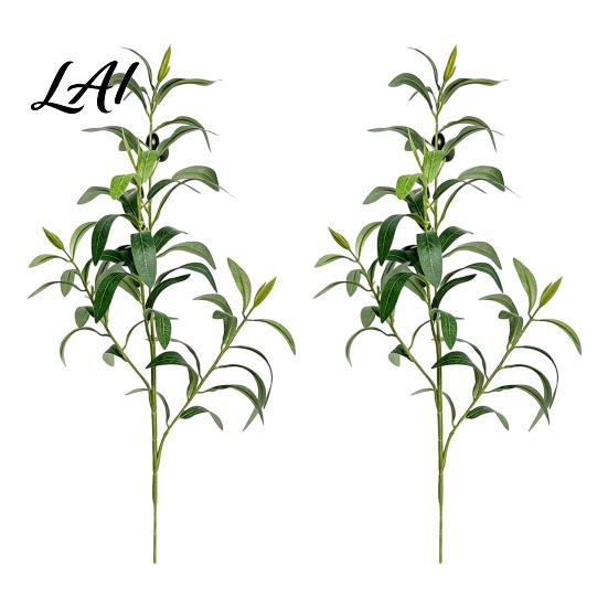 Elegantes Heimornament Äste Künstliche Oliven für Vase Künstliche Baumäste DIY Fake Dekorative Blätter Veranstaltungsdekorationen Pflanzen Realistisches Grün