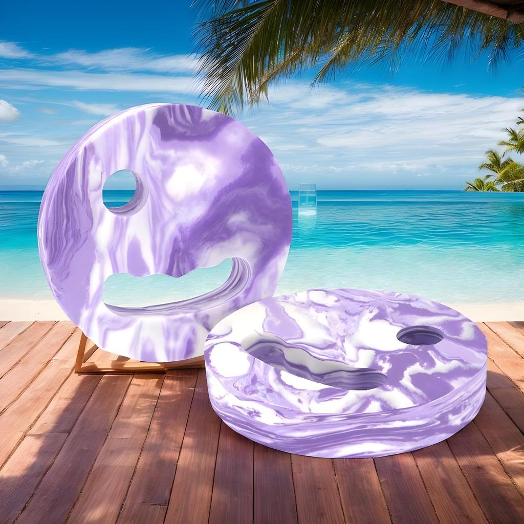 2 Stück Aquafitness-Scheiben aus EVA-Schaumstoff, Aerobic-Trainingsscheiben, schwimmfähig, widerstandsfähig, Trainingshilfe für Männer, Jugendliche, Mädchen und Jungen