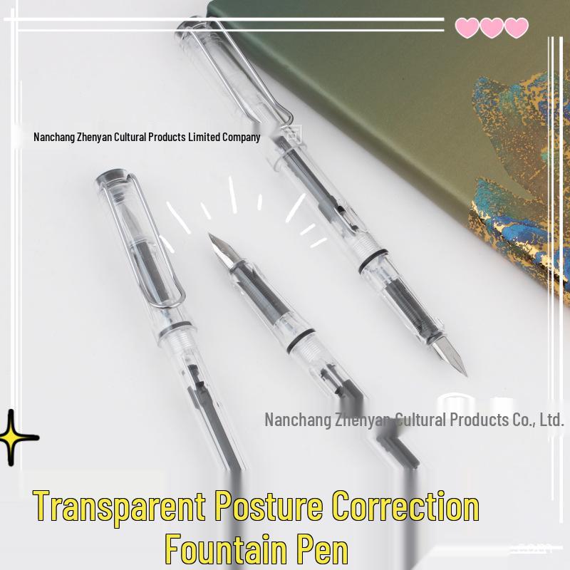 Минималистичная прозрачная треугольная ручка-перо для каллиграфии и коррекции осанки EF Nib