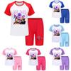 Set Sportivo Estivo Kpop Demon Hunters per Bambini in Tessuto di Cotone per Bambini Attivi