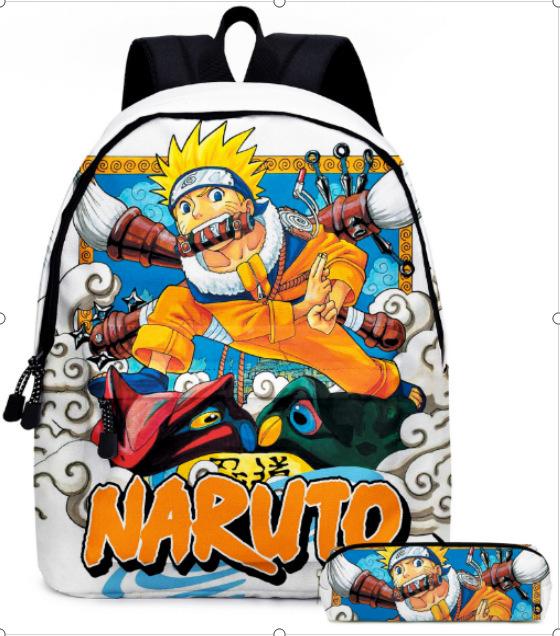 Naruto Backpack Naruto Two-Piece Set Elementary And Secondary School School Bag Children'S Backpack