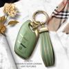 Luxurious Golden Edge Remote Key Case Full Cover For MG ZS EV MG6 EZS HS EHS For Roewe RX5 I6 I5 RX3 RX8 ERX5 Car