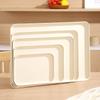 Cream Style Rectangular Plastic Serving Tray