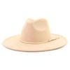Unisex Suede Felt Fedora Hat Wide Brim Flat Edge Elegant Classic Gentleman Hat