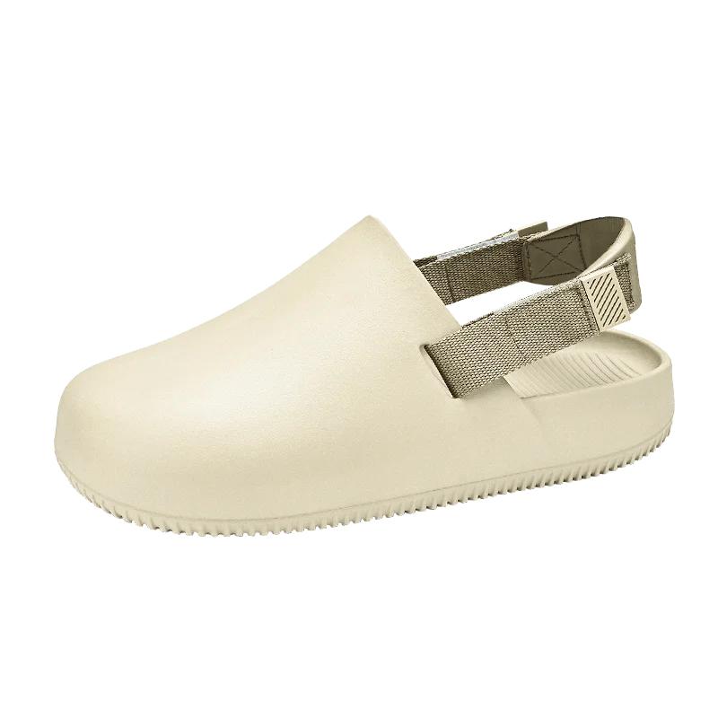 Baotou Slippers for Men In Summer, Thick Soled Non Slip Sandals for Outdoor Wear, Lightweight and Breathable Casual Beach Shoes