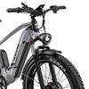 Elektrische Fiets DUOTTS F26 750Wx2 Motor LCD Display 48V 20AH 26" Fat Tire Elektrische Fiets Voor Volwassene Topsnelheid 50Km/u Grijs