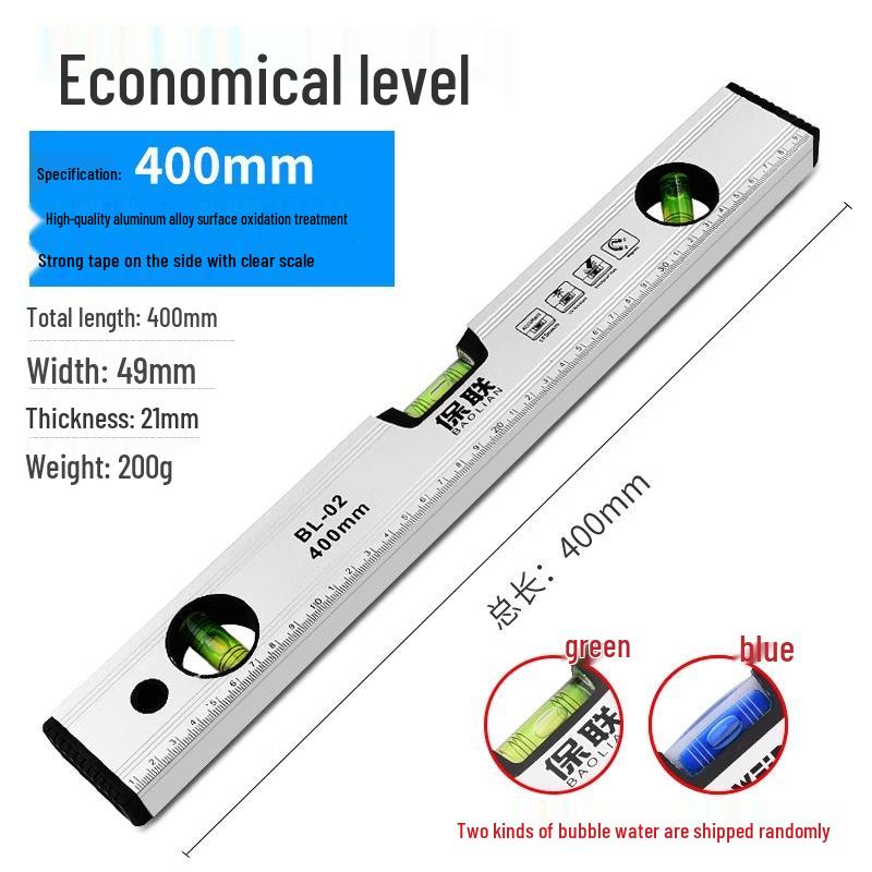 Mini Magnetic Aluminum Bubble Level - High Precision, Solid Anti-Drop Design for Household Use