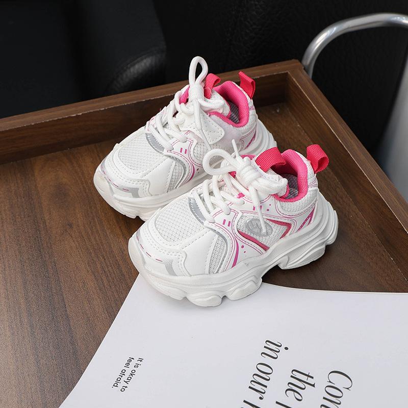 Children's Shoes Father Shoes New Net Face Big Children Breathable Shoes Girl Children Sports Shoes Children's New Autumn
