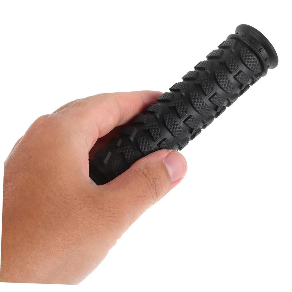 TENDYCOCO 2 PCS Anti-Slip Silicone Handle Grips for Bicycle Mountain Bike Lock-on Design Weather Resistant Improve Grip