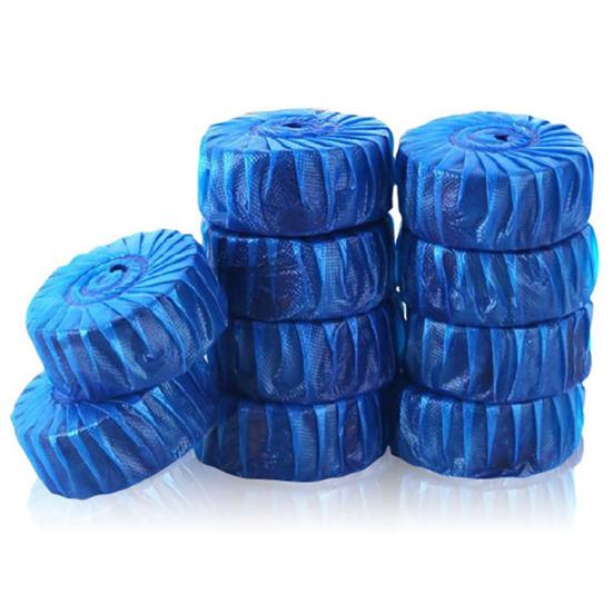 10/20 шт. Автоматический отбеливатель для бачка унитаза, очиститель пятен, синий, бытовое моющее средство 10PCS/1bag