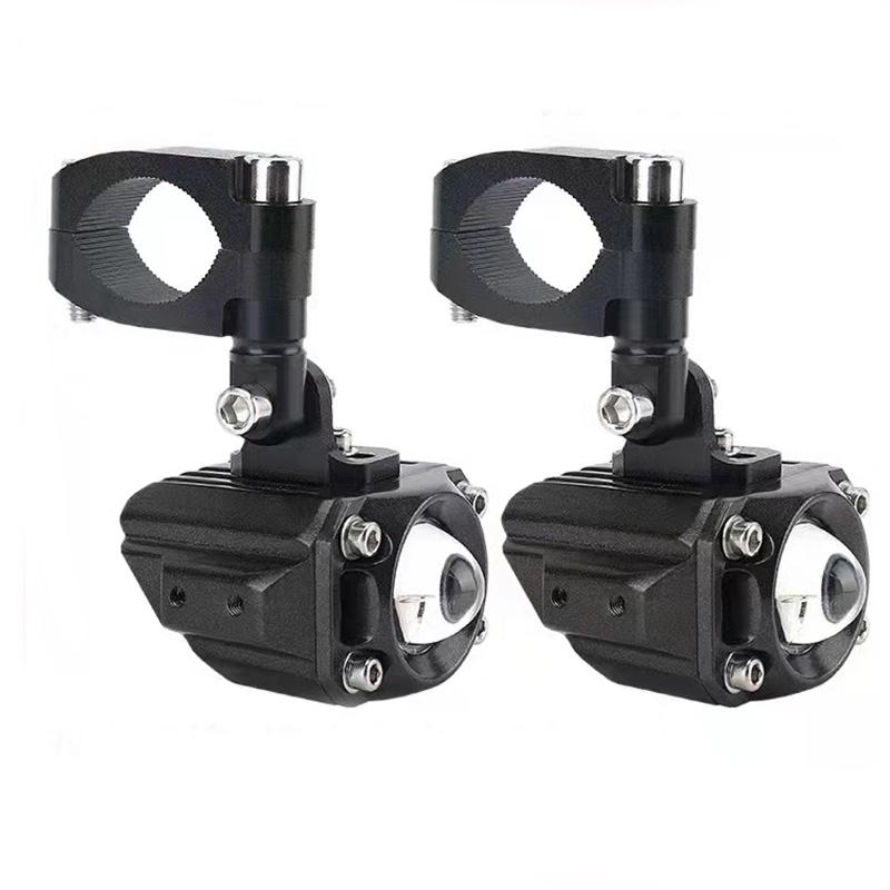 Pair Motorcycle LED Front Spot Auxiliary Lamp for Moto Bike bmw R1200GS F800GS Fog Light теплый белый