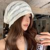 Thin Knitted Hat Hollow Design Sunscreen Cap Fashion Beanies Hat  Spring Summer