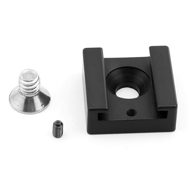 SLR Camera Cold Shoe Mount Extension: Mini Metal 1/4" Hot Shoe Mount, Rabbit Cage Base, Fill Light Add-on Accessories