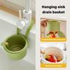 Space Efficient Sink Mounted Drying Rack ABS Plastic Easy Installation Hanging Organizers Vegetable Strainer Basket