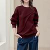 ZANZEA Women Casual Round Neck Loose Autumn Long Sleeve Blouse