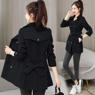 Spring and Autumn Clothes, Thin Temperament, British Style Windbreaker, Women's Mid-length Jacket