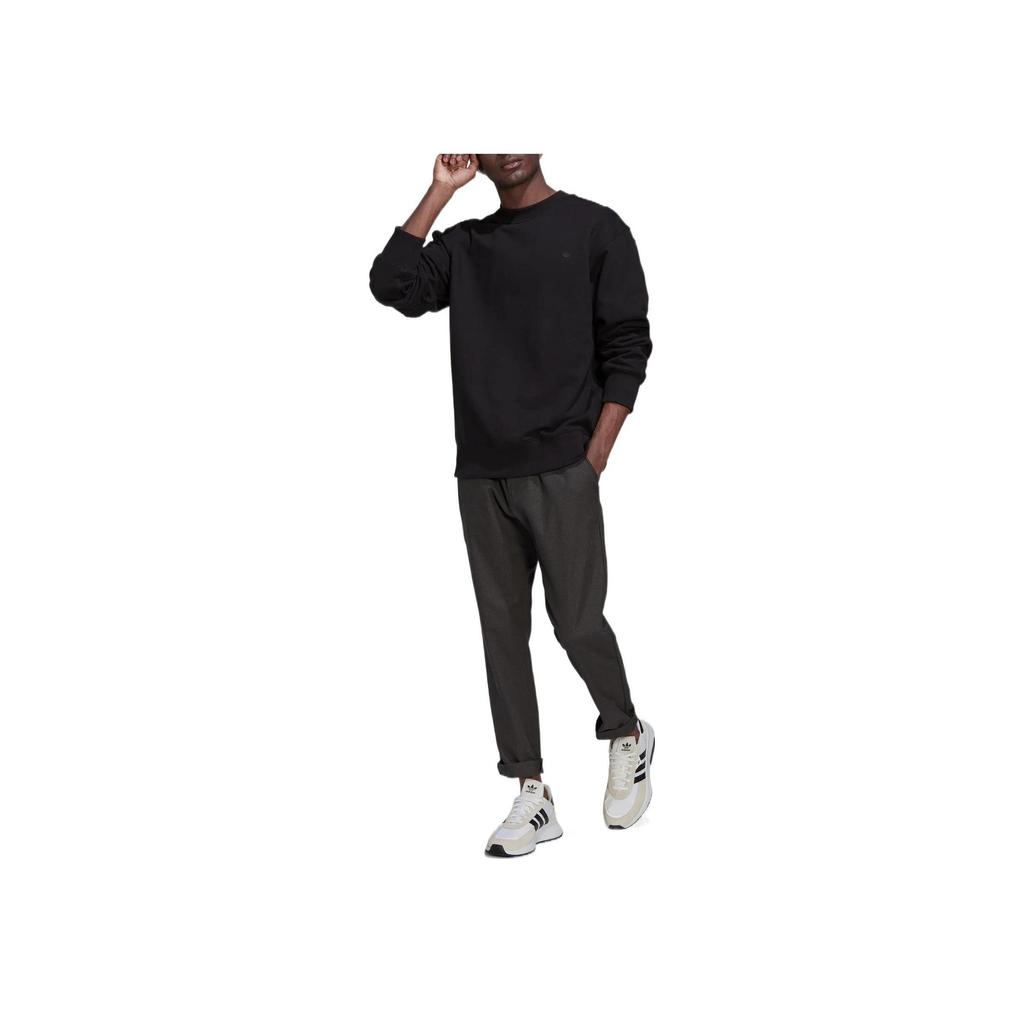 adidas Originals Adicolor Contempo Crew French Terry Sweatshirt Black HK2938