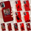 Red Aesthetics Doodles Art Cover For Xiaomi Redmi Note 14 13 12 9 10 11 Pro 9S 10S 11S 12S Redmi 14C 10C 12C 13C Case