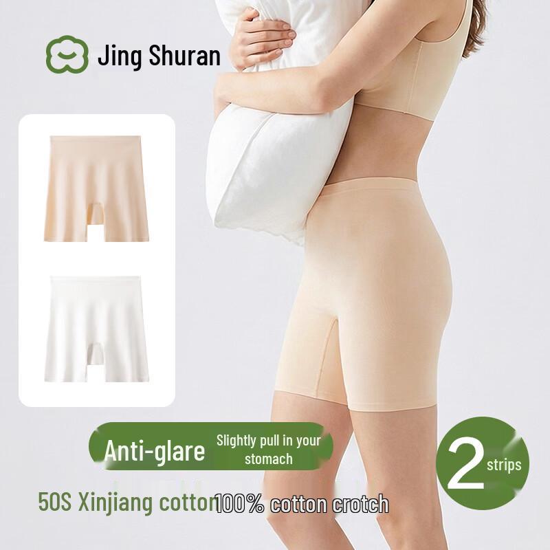 

Women s High-Waist Cotton Safety Shorts (2-Pack) XL
