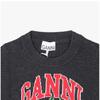 Ganni Women Knit Cherry Logo Wool Mix Vest A1070264