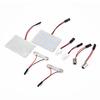 2pc 12V Car 48-LED Panel Light 7000K White Dome Map Interior Bulb Lamps