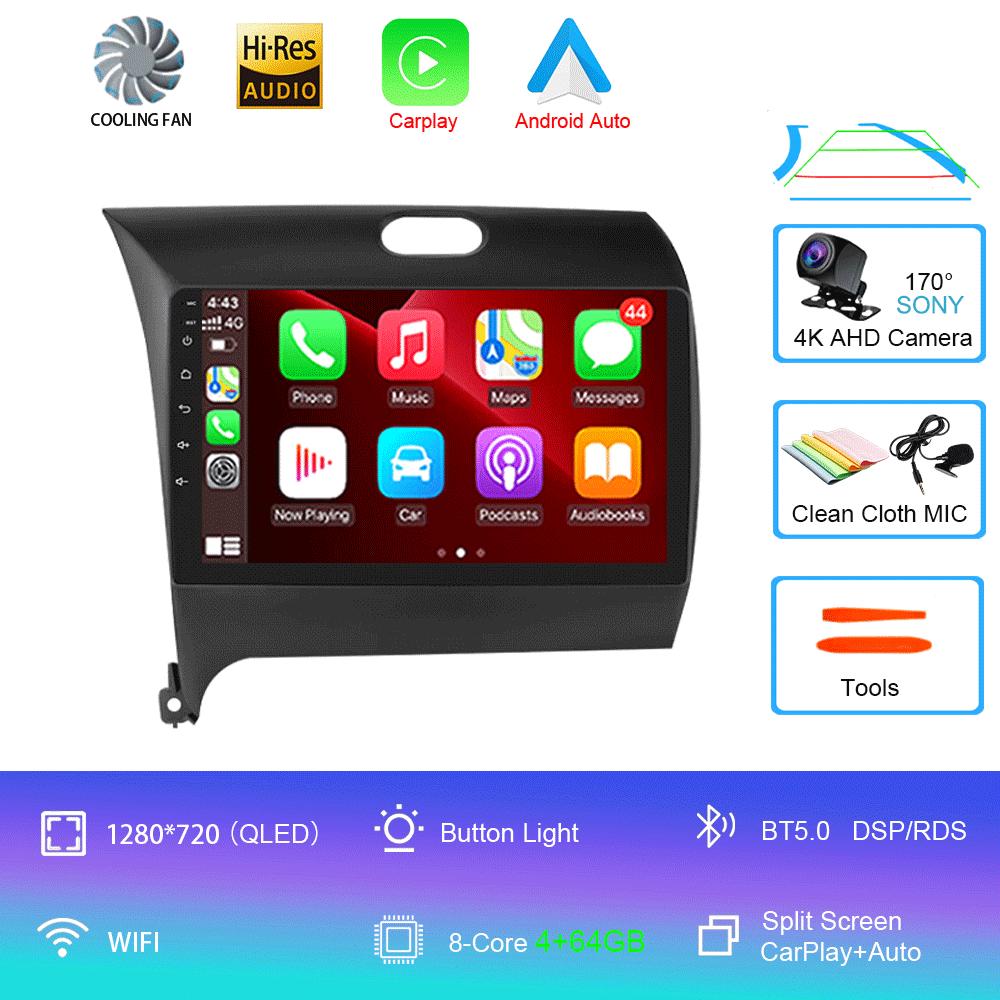 Android 14 Car Radio For Kia Cerato 3 2013 - 2017 Multimedia Player Video Stereo Navigation GPS No 2din 2 Din Dvd