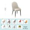 European Leather Dining Chair Cover with Curved Backrest, Thickened Universal Design for Household Chairs and Stools