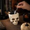 Hollowed-Out Halloween Storage Box - Multi-Purpose Desktop for and Home