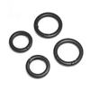 Black Metal Spring O Rings Durable Rustproof Multiple Sizes For Diy Craft Bag Making Keychain Accessories