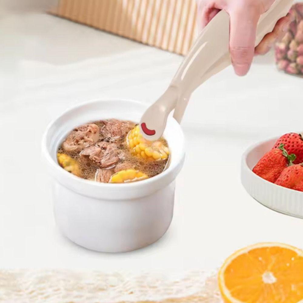 2pcs Plastic Anti-Scalding Clip Non-Slip Heat-Resistant Grip Steamer Tongs  for Dish Plate Steamer