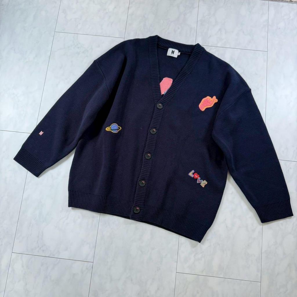[USED] BTS DNA Cardigan Oversized Navy F
