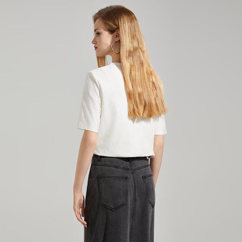 Women's Letter Embroidered Short Sleeve T-shirt