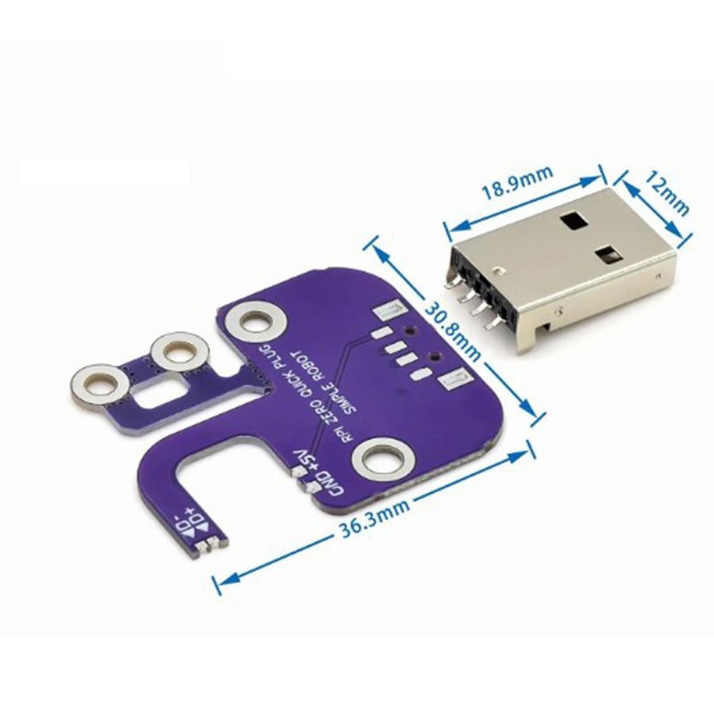 USB Expansion Board Module for Raspberry Pi Zero W WH Multi-functional USB Plug