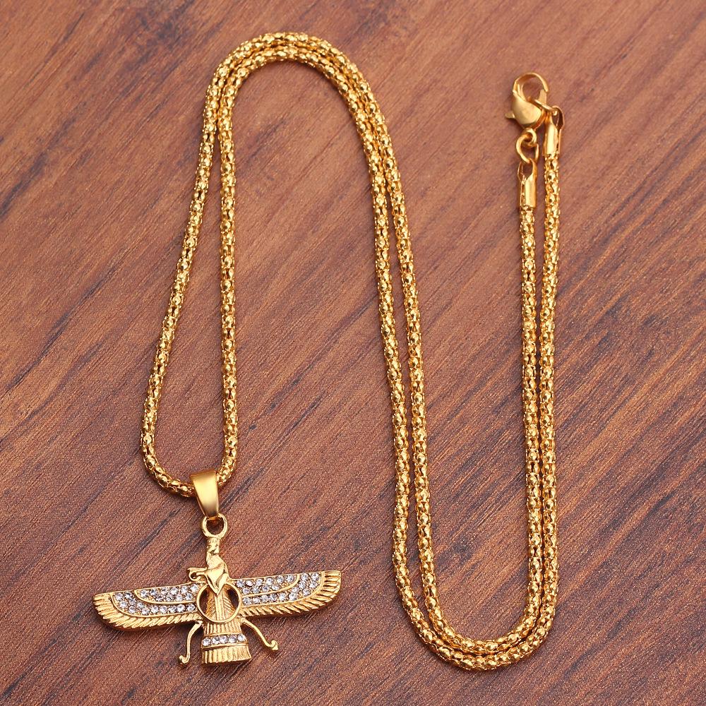 Fashionable European-American Zoroastrian Alloy Necklace with Creative Design