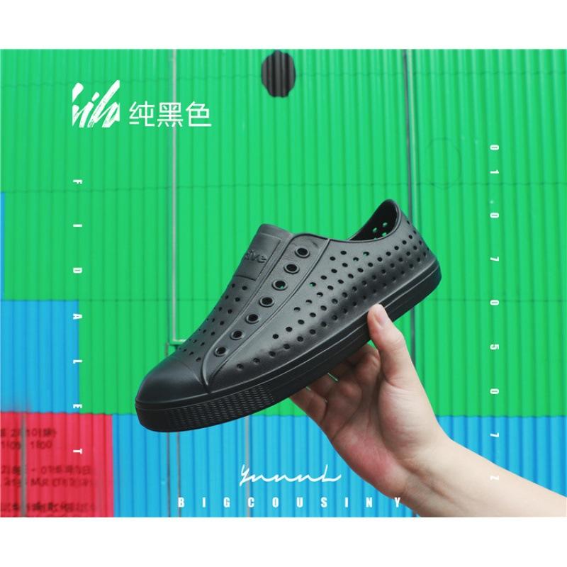 Hole Shoes Men's Bag Head Sandals Wading Beach Hollow Shoes Summer Breathable Non-slip Korean Version