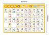 Japanese alphabet chart poster [bath poster] made of magnetic sheet