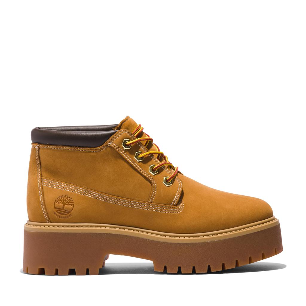 Timberland Stone Street Mid Waterproof Boots for Women TB1A5RF92311 Wheat Lace-up 8.0 / 25.0cm