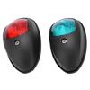 2 Stück IP66 Marine Segelsignal Leuchte DC 12V 3W LED Navigationslampe Rotes Grünes Licht für Yacht