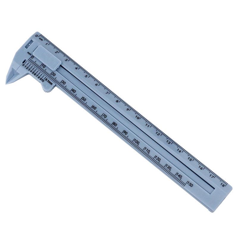 Dual-Scale Vernier Caliper, 0-150mm, Plastic Antique Student Measuring Tool