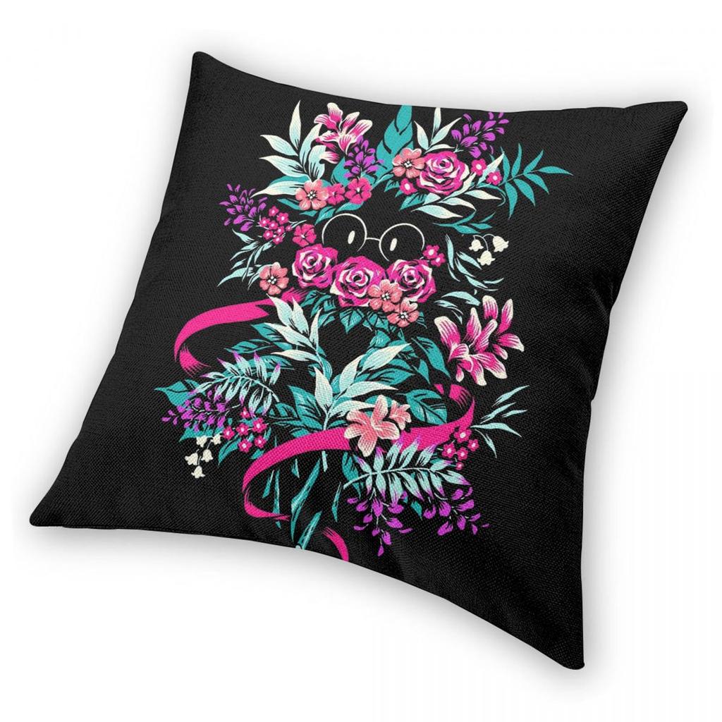 Deltarune Spamton Merch Ralsei Floral Pillowcase Soft Polyester Cushion Cover Decorative Throw Pillow Case Cover Home