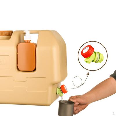 20L Water Container Carrier with Faucet Hiking Large Capacity Tank Storage Jug for