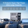 Sistema di accumulo di energia portatile da 3600W MPPT LiFePO4 per Campeggio, Emergenza e Uso in Auto con Compressore d'Aria, Avviatore di Emergenza e Torcia